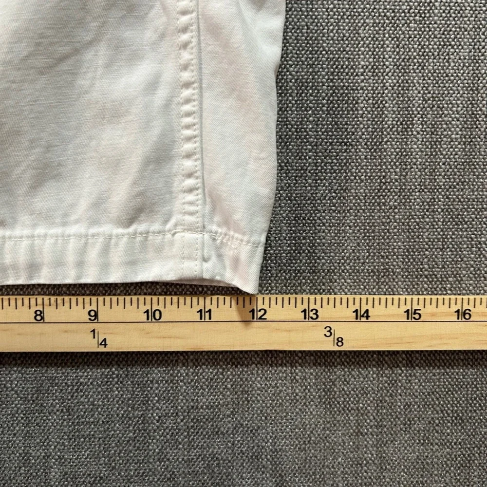 Polo Ralph Lauren Cargo Shorts Mens 34 Cream Classic Fit Cotton Military Utility